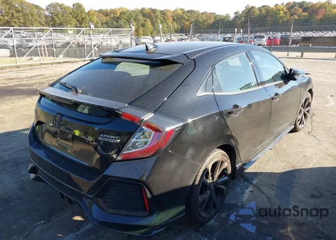 2019 Honda Civic Sport Touring из США, поврежденный, VIN SHHFK7H94KU200107